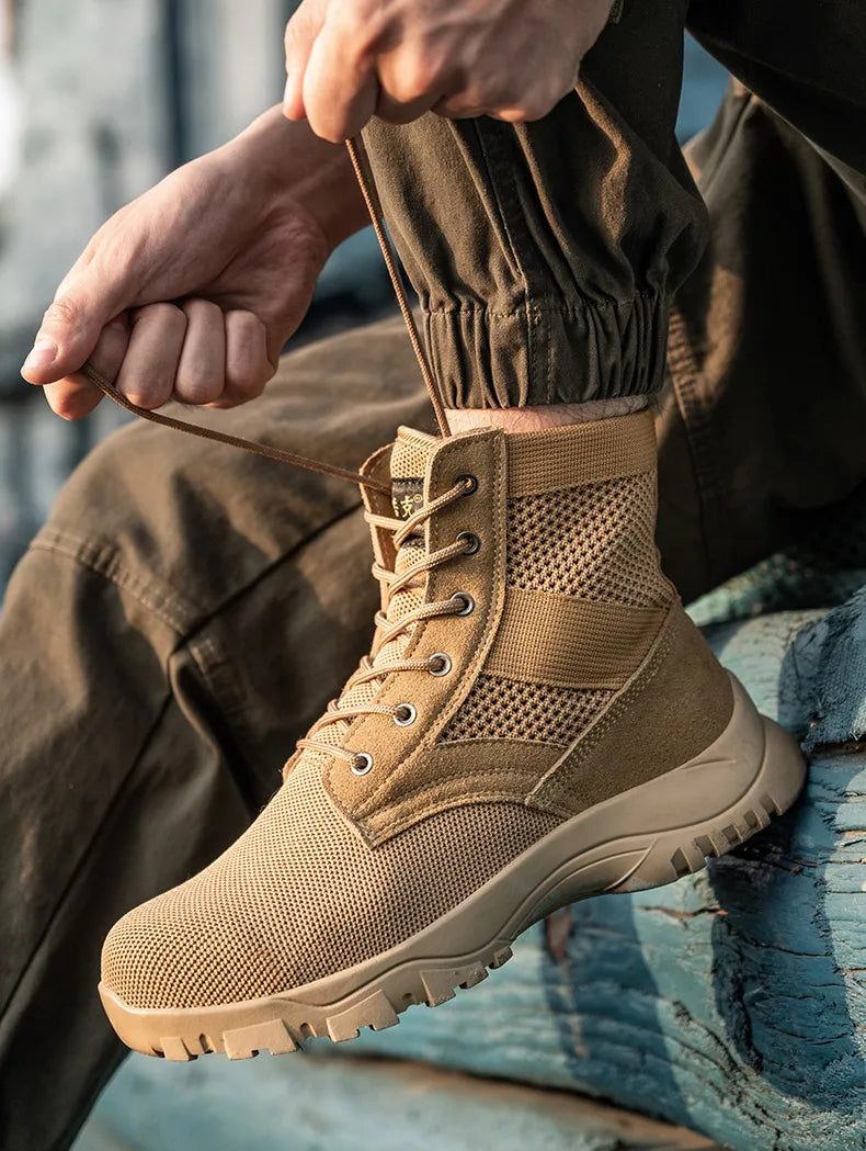 Safety Shoes Safety Boots Man SteelToe Cap for Work Lightweight Safety Tennis Industrial Security-Protection