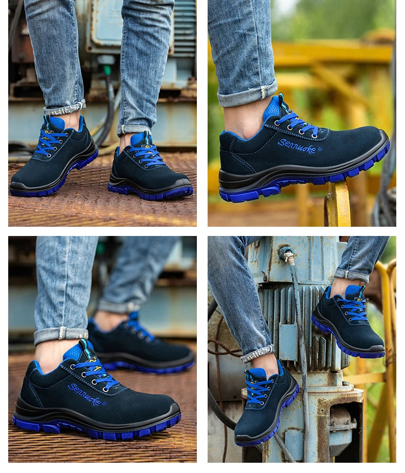 Safety Shoes Sport  Shoes Men for Work Sneakers Lightweight Steel Toes Free Shipping Industrial safety tennis