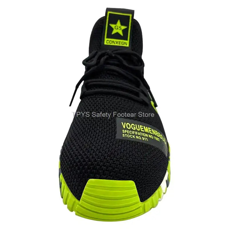 Protective Steel Toe Safety Shoes Men Anti-puncture Work Shoes Men Breathable Industrial Shoes Indestructible Work Safety Boots