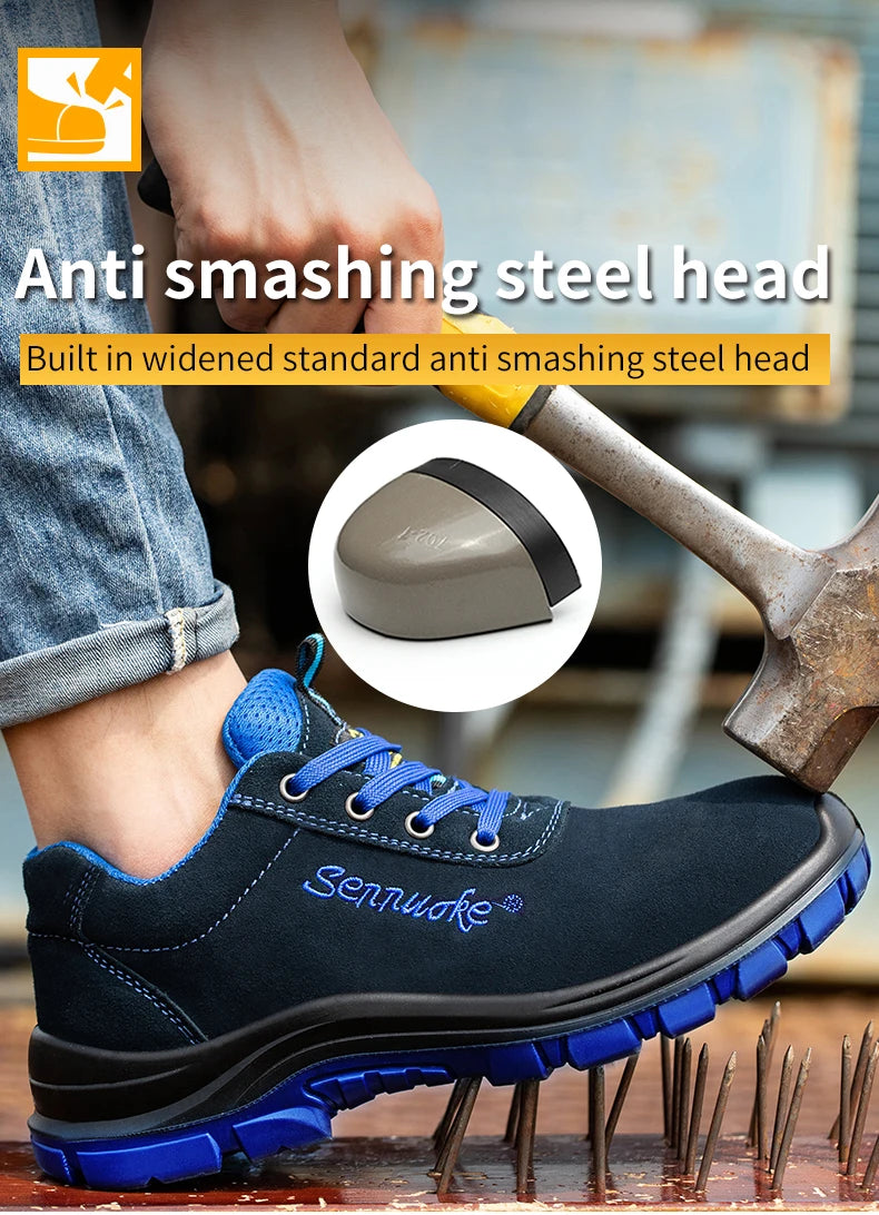 Safety Shoes Sport  Shoes Men for Work Sneakers Lightweight Steel Toes Free Shipping Industrial safety tennis