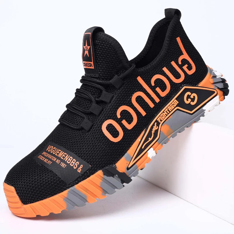 Protective Steel Toe Safety Shoes Men Anti-puncture Work Shoes Men Breathable Industrial Shoes Indestructible Work Safety Boots