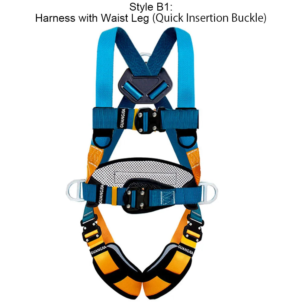 Five-point High Altitude Work Safety Harness Full Body Safety Belt Outdoor Rock Climbing Training Construction Protect Equipment