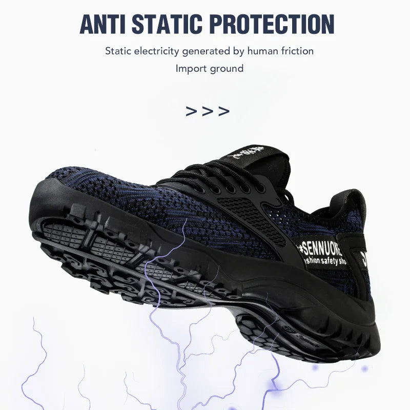 Safety Shoes Men for Work Lightweight Sport Sneakers Steel Toes Free Shipping Industrial Safety Tennis  Original