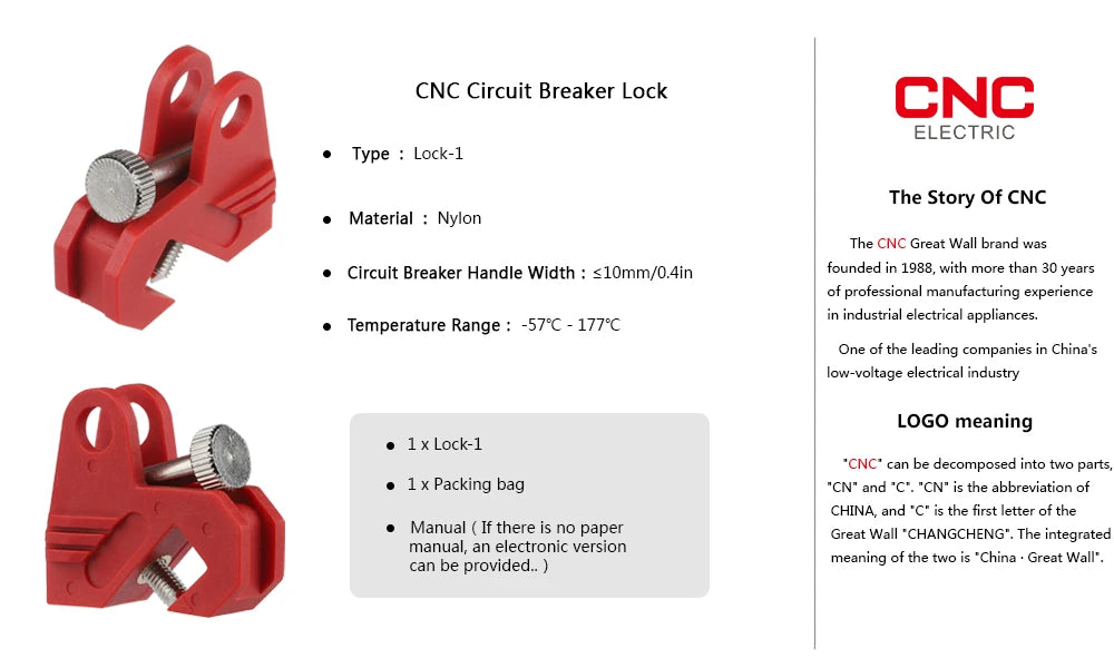 CNC Industrial Air Switch Safety Lockout Electrical Safety Lock And 38mm Nylon Shackle Household Plug Lockout Device Safety Tool