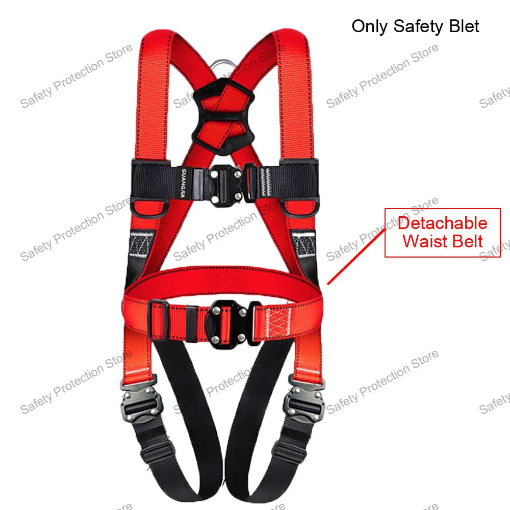 Full Body High Altitude Work Safety Harness Five-point Safety Belt  Outdoor Climbing Training Construction Protective Equipment