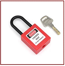 25mm/38mm/76mm Orange Color Industria Safety Lockout Padlock Safety Locks Suitable for industrial and electrical applications