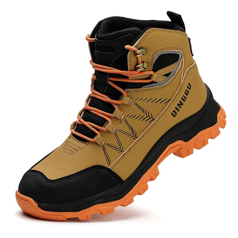 Safety Shoes Men's Steel Toe Oil Resistant Work Boots for Industrial Use Anti-smash Anti-Puncture Work Safety Boots Warehouses