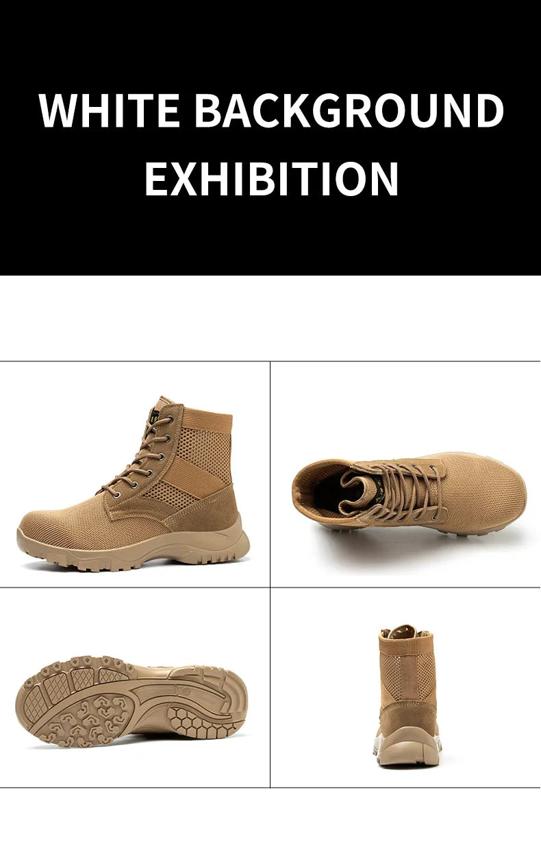 Safety Shoes Safety Boots Man SteelToe Cap for Work Lightweight Safety Tennis Industrial Security-Protection