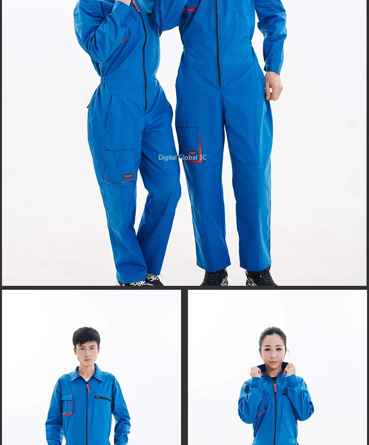 2023 Work Overall Uniform Men Women Working Coveralls Welding Suit Car Repair Workshop Mechanic Plus Size Clothes
