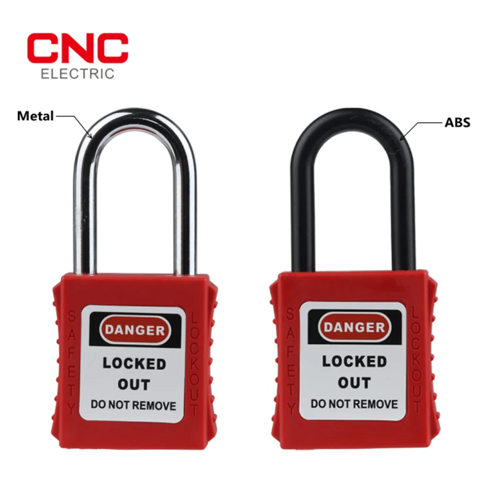 CNC Industrial Air Switch Safety Lockout Electrical Safety Lock And 38mm Nylon Shackle Household Plug Lockout Device Safety Tool