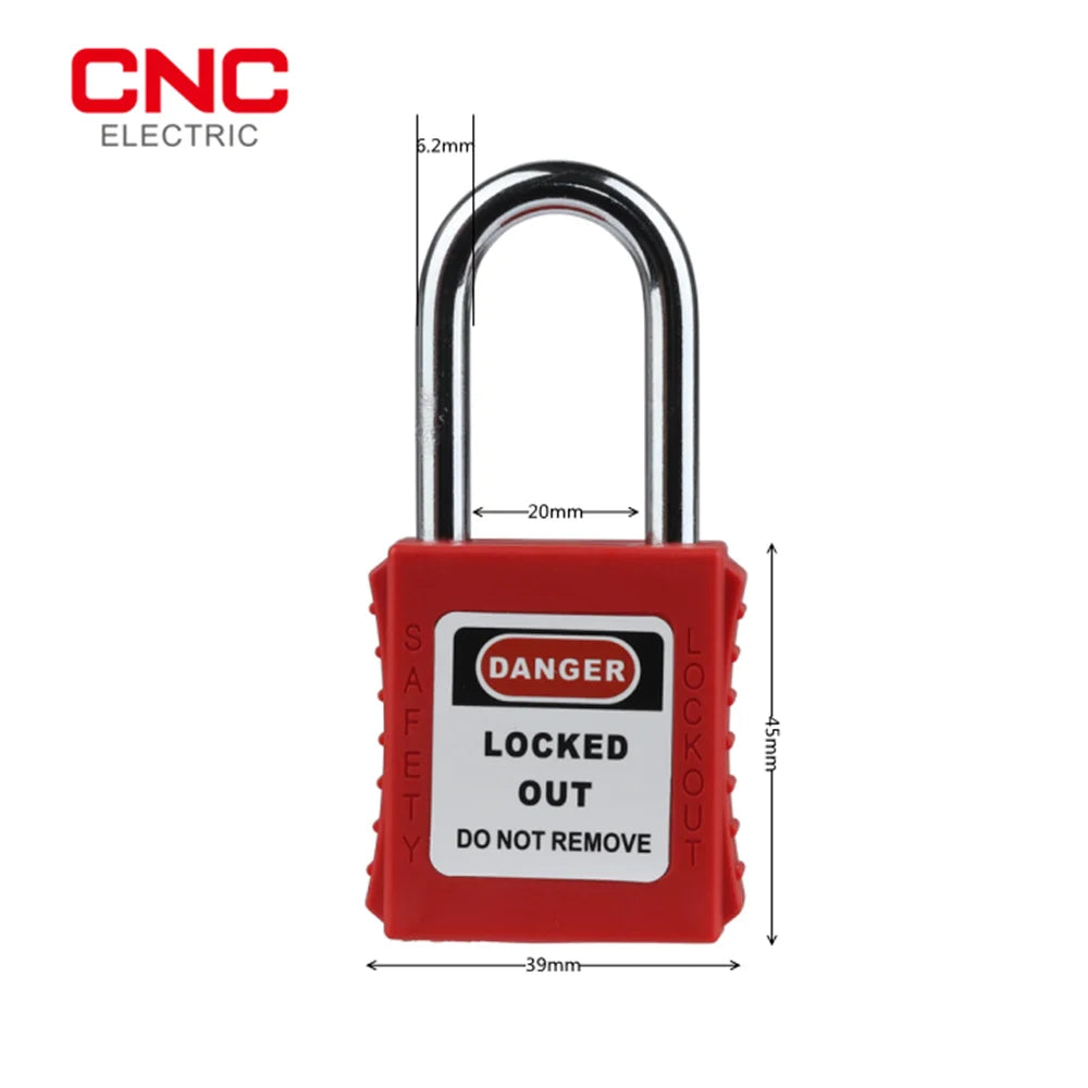 CNC Industrial Air Switch Safety Lockout Electrical Safety Lock And 38mm Nylon Shackle Household Plug Lockout Device Safety Tool