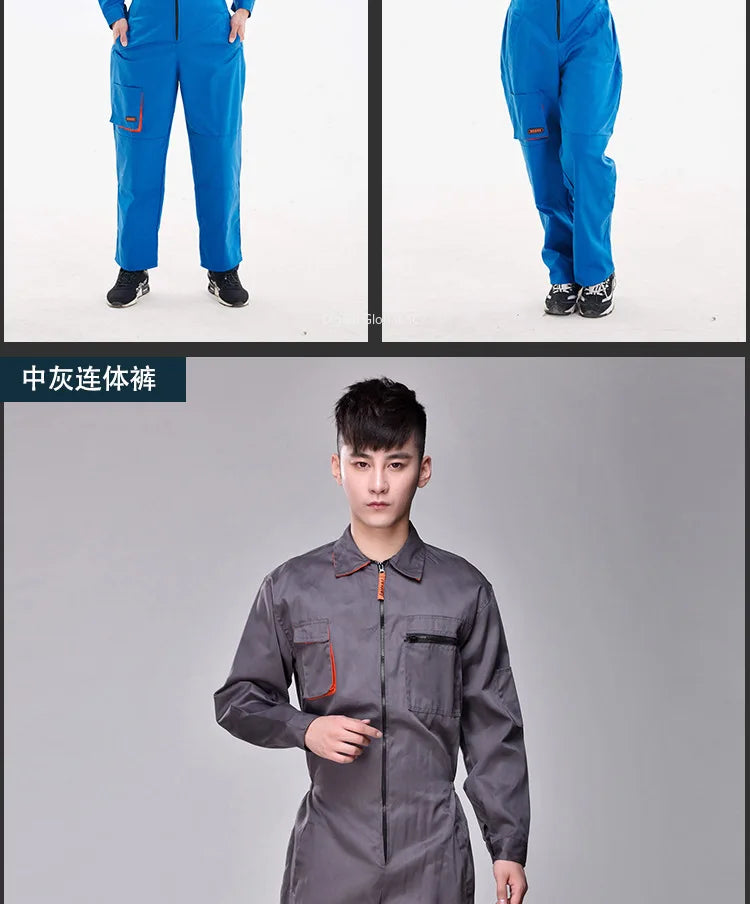 2023 Work Overall Uniform Men Women Working Coveralls Welding Suit Car Repair Workshop Mechanic Plus Size Clothes
