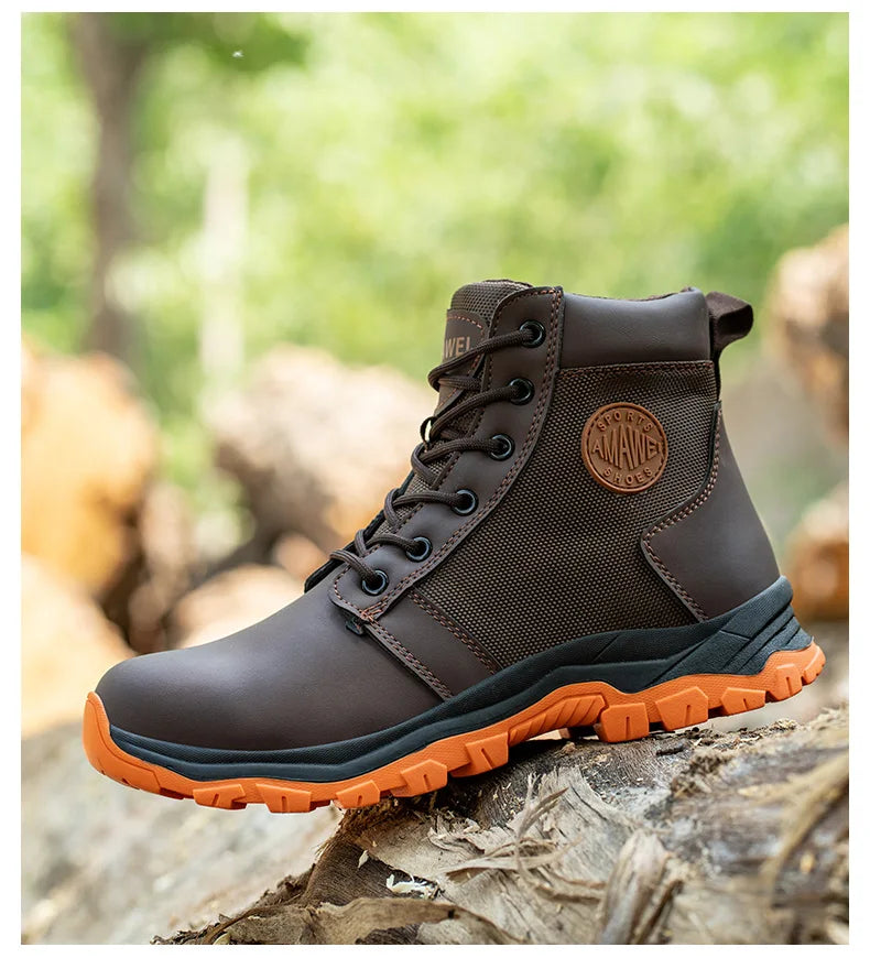 Men Safety Shoes Steel Toe Sneaker Sport Slip Resistant Work Safety Boots Puncture Proof Work Shoes Anti-smash Industrial Shoes