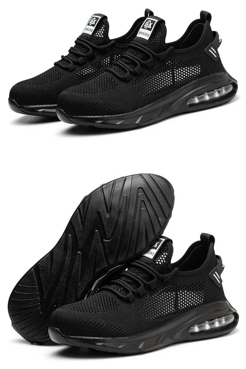 Safety Shoes Men Work Shoes Lightweight Soft Steel Toes  Sneakers Industrial Safety Tennis Steel Toe Cap Original