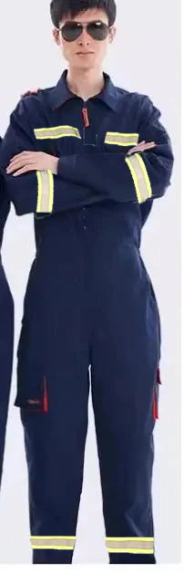 Hi Vis Safety Work Clothing Work Overall Men's Working Coverall Welding Suit Car Repairman Uniform Workshop Mechanical Jumpsuit