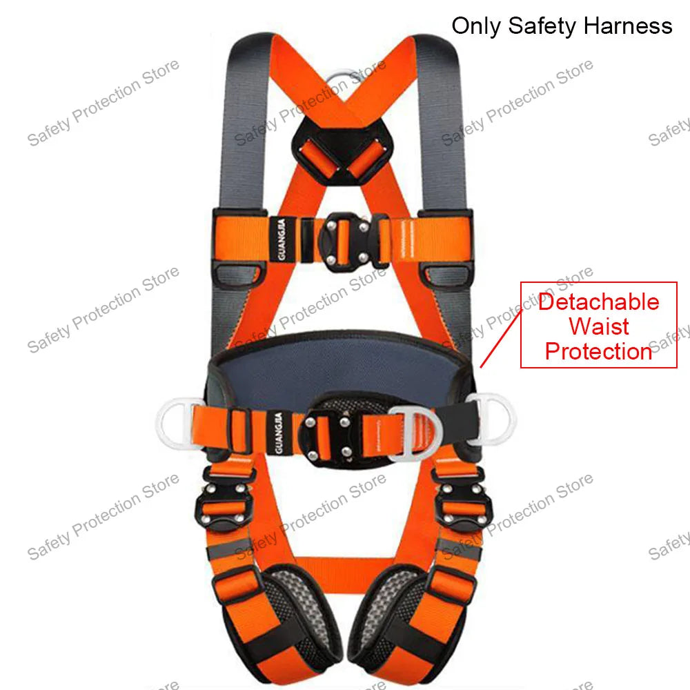 Full Body High Altitude Work Safety Harness Five-point Safety Belt  Outdoor Climbing Training Construction Protective Equipment