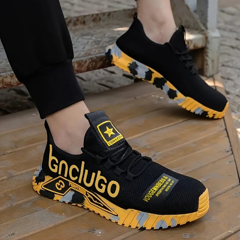 Protective Steel Toe Safety Shoes Men Anti-puncture Work Shoes Men Breathable Industrial Shoes Indestructible Work Safety Boots