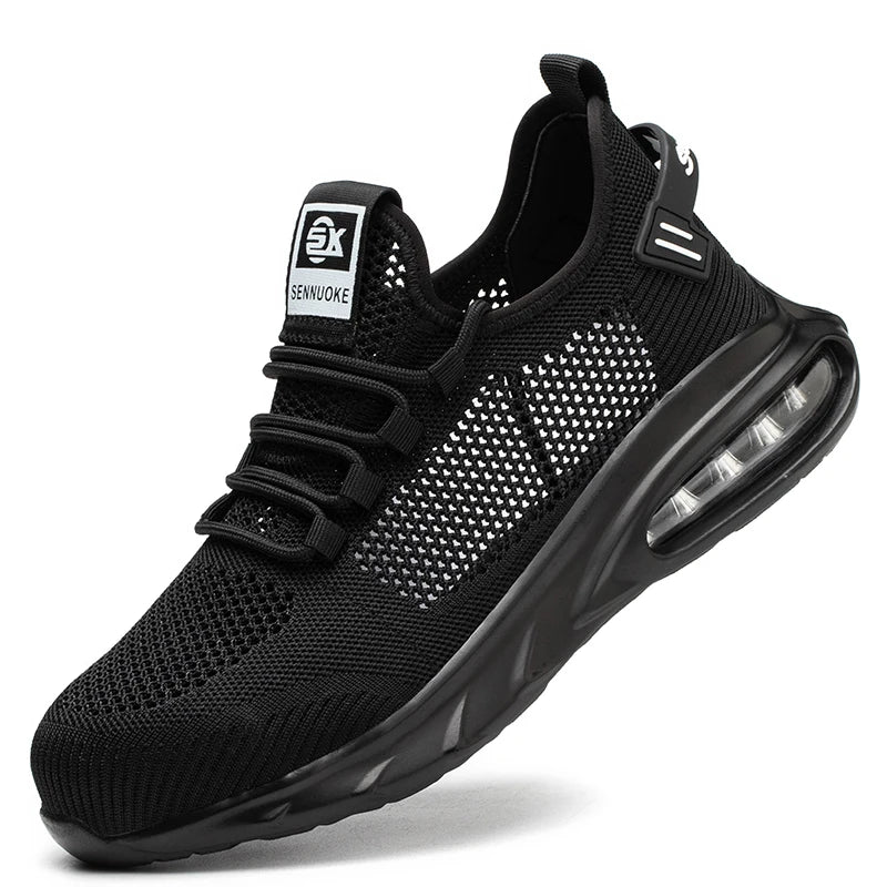 Safety Shoes Men Work Shoes Lightweight Soft Steel Toes  Sneakers Industrial Safety Tennis Steel Toe Cap Original