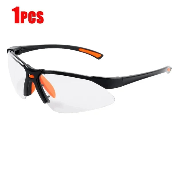 2Pcs Clear Eye Sand Prevention Windproof Safety Riding Goggles Vented Glasses Work Laboratory Safety Goggle Glasses Spectacles