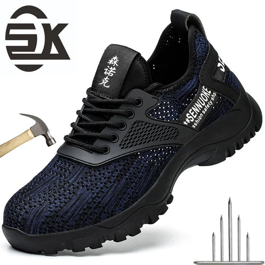 Safety Shoes Men for Work Lightweight Sport Sneakers Steel Toes Free Shipping Industrial Safety Tennis  Original
