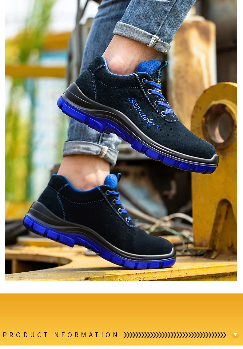 Safety Shoes Sport  Shoes Men for Work Sneakers Lightweight Steel Toes Free Shipping Industrial safety tennis