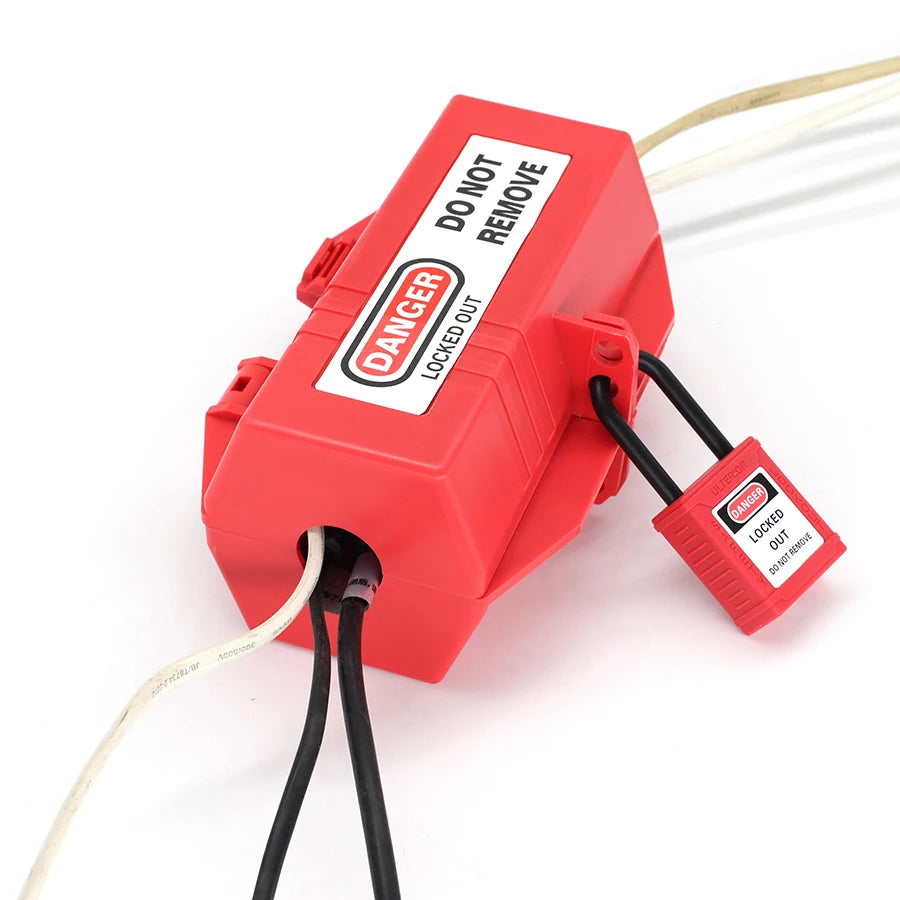 1 pcs safety lockout box for electrical plug lockout industrial household plug locks loto lock device safety tools