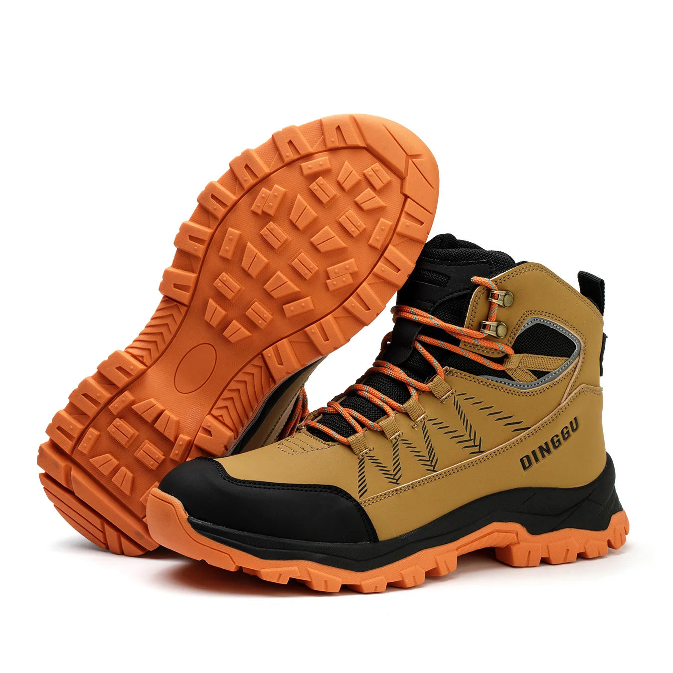 Safety Shoes Men's Steel Toe Oil Resistant Work Boots for Industrial Use Anti-smash Anti-Puncture Work Safety Boots Warehouses