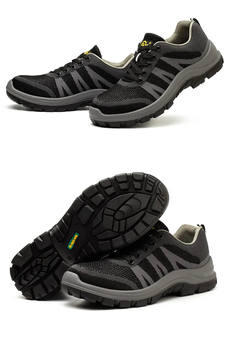 Fashion Safety Shoes Steel Toe Shoes Men  Work Sneakers Safety Tennis   Industrial  Protection For The Feet