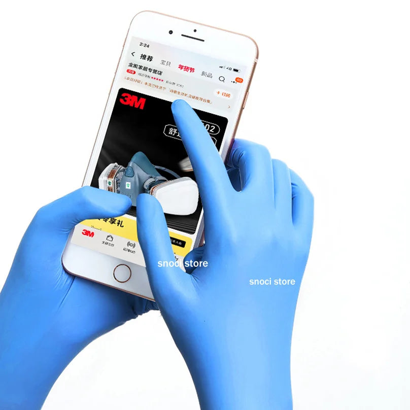 Experimental gloves Chemical laboratory special disposable gloves latex rubber gloves nitrile gloves S M L XL 10Pcs