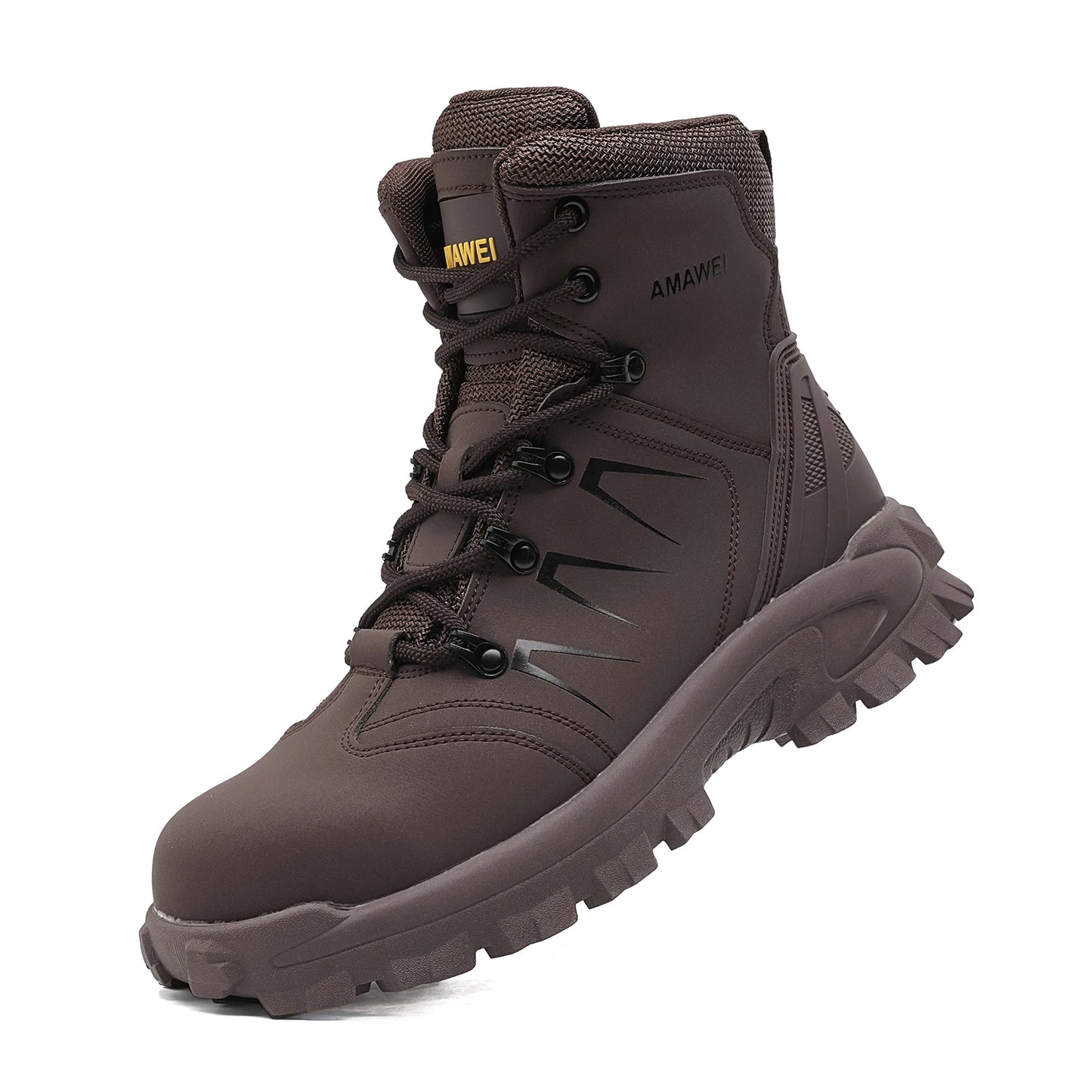 Steel Toe Safety Shoes Men Work Safety Boots Lightweight Breathable Comfortable Industrial Construction Sneakers Men Boots