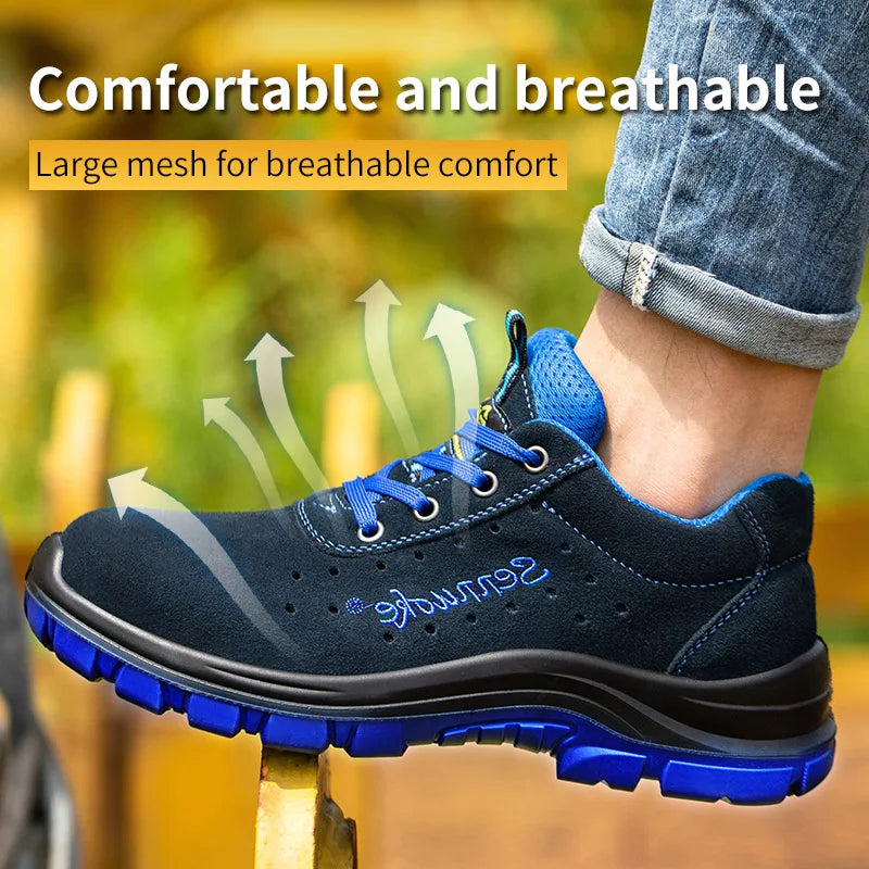 Safety Shoes Sport  Shoes Men for Work Sneakers Lightweight Steel Toes Free Shipping Industrial safety tennis